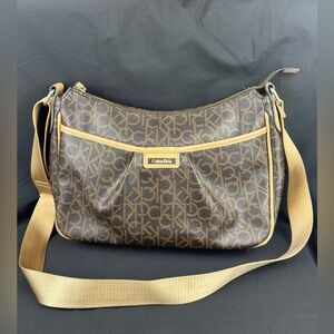 Calvin Klein Monogram Crossbody Purse RN 54163 CA 57151 - Good Condition